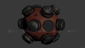 地雷场手榴弹3D模型-11 - Grenade minefield 3D model-11