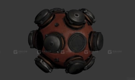 地雷场手榴弹3D模型-11 - Grenade minefield 3D model-11