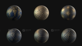 30款Substance Painter（SP）古典蕾丝花纹SBSAR材质文件——适配布料、丝绸等织物及服装制作