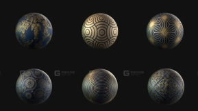 30款Substance Painter（SP）古典蕾丝花纹SBSAR材质文件——适配布料、丝绸等织物及服装制作