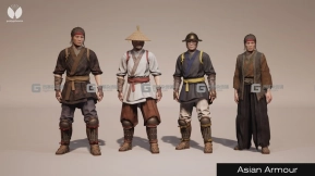 UE中国蒙古日本武士士兵 Asian Armour