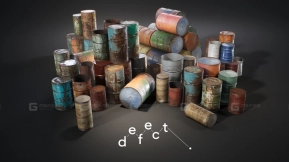 【UE】锈蚀油桶 第一卷  Rusty Barrels Vol.1