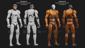 【UE】标准骨骼上的模块化男性人体模型  Modular Male Mannequin on Standard Skeleton