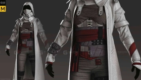 刺客信条兜帽披风战士衣服裤子 Assassin Female Outfit