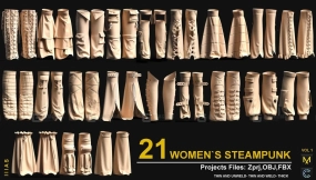 21+蒸汽朋克女装护腿