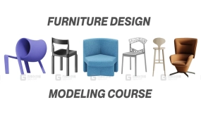 Blender家具设计建模教程  Furniture Design Modeling Course