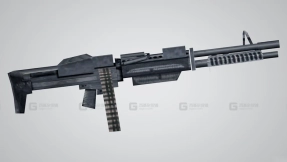 M60通用机枪-Grand Theft Auto  Vice City (M60) 3D model-14