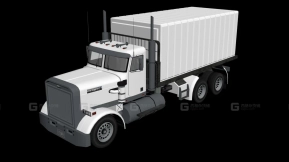 平板车 - Flatbed 3D model-209