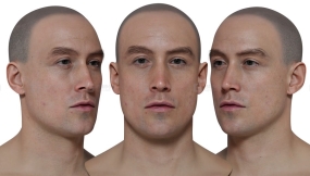 写实男性头像扫描模型10 HD Male 3D Head Model 10