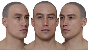 写实男性头像扫描模型10 HD Male 3D Head Model 10