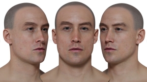 写实男性头像扫描模型10 HD Male 3D Head Model 10
