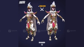 风格化女战士 - Stylized Women Warrior