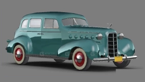 1935款凯迪拉克 - Сadillac 1935 3D model-175