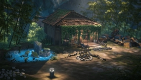 瀑布 鸣潮风格启发 Waterfall (WuWa inspired)