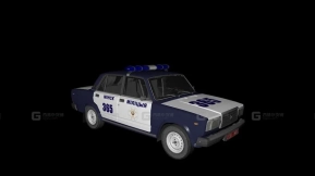 伏尔加2107（民兵款） - VAZ 2107 miliciya 3D model-56