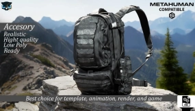 写实都市战斗背包 兼容元人类 M系列 Realistic Urban Combat Backpack Metahuman compatible M Series