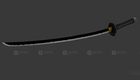 日本武士刀 3D模型-79 - Katana Nihon 3D model-79