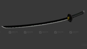 日本武士刀 3D模型-79 - Katana Nihon 3D model-79