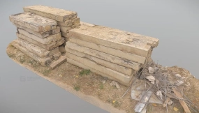 钢筋混凝土块堆2 Pile of reinforced concrete blocks 2
