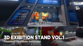 展位展台展区vol.1 3D Exibition Stand Vol.1