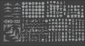 欧式雕花白模 European Style Carved White Mold