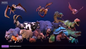 【UE】风格化奇幻生物模型合集  Stylized Fantasy Creatures Bundle