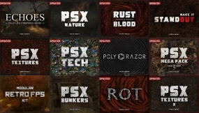 14+复古3D美术风格游戏资产合集 PizzaDoggy - PSX humble bundle
