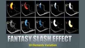 【UE】幻想斩击特效  Fantasy Slash FX