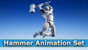【UE4.26】锤子动画套装 Hammer Animation Set 
