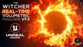 UE5魔法烟雾火焰特效模拟教程  The Witcher Crash Course