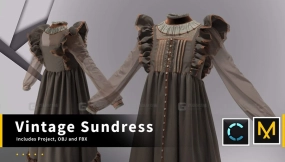 中世纪西部复古裙子连衣裙长裙 Sundress