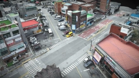 韩国街道 原州市龟云洞水车街 Korea street - 원주시 개운동 물레방아 거리