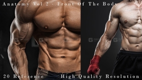 20张肌肉男性身体正面参考图片 Front_Of_The_Body_Vol_2