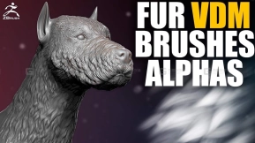 14种动物狗狼犬生物毛皮皮毛VDM笔刷