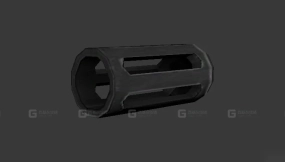 手枪枪口制退器 3D模型-68 Pistol muzzle brake 3D model-68