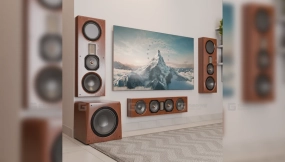 高保真家庭影院套装 棕色木纹  Hi-Fi Home Theater Set Brown Wood