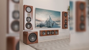 高保真家庭影院套装 棕色木纹  Hi-Fi Home Theater Set Brown Wood