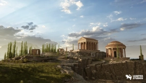 【UE】罗马神庙遗址（罗马神庙遗址历史建筑建筑罗马）  Roman Temple Ruins ( Roman Temple Ruins Historical Building Building Rome )