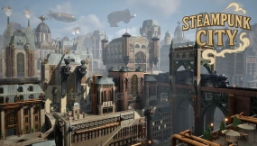 【UE5.0】风格化蒸汽朋克城市 Stylized Steampunk City