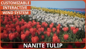 【UE5.1】纳米植被郁金香 Nanite Foliage - Tulip