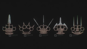 刃指虎套件 Bladed knuckle pack