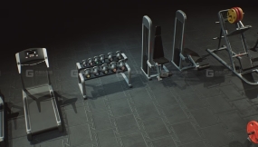 【UE】健身房器材设备道具合集  Gym Props PACK