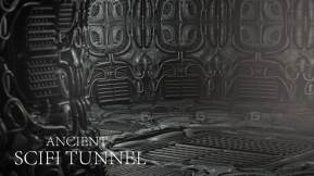 【UE】古代科幻隧道（模块化）  Ancient SciFi Tunnel (Modular)