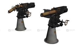 BF1 QF 1磅炮3D模型-71 - BF1 QF 1 pounder 3D model-71