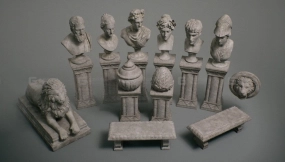 【UE】石雕雕塑VOL.2  Statues and Benches (Nanite + Low Poly)