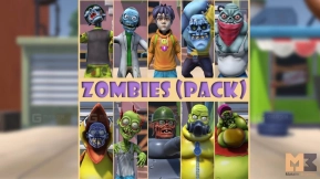 【UE】卡通僵尸（包）  Cartoon Zombies (Pack)