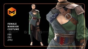 中世纪女性武士战士套装