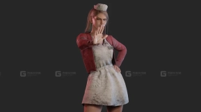 丽莎·加兰（《寂静岭》和《黎明杀机》）blender角色模型