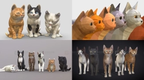31+ 猫咪模型包  31+ Cats model Pack