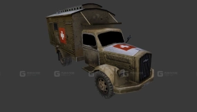 欧宝闪电救护车 - Opel Blitz Medic 3D model-111